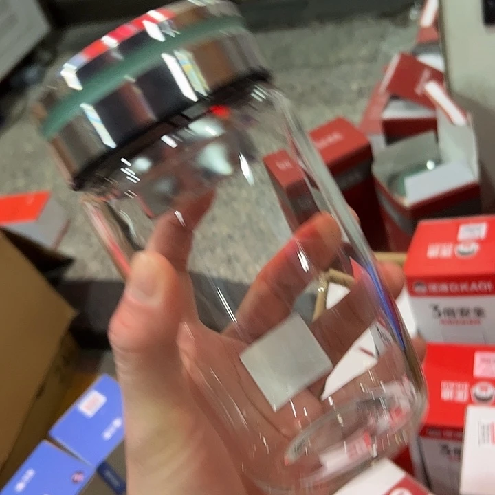 厚耀品牌单层烫手500ml  鹅蛋杯绿