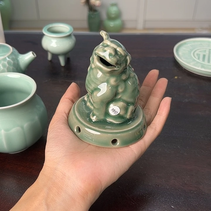 龙泉云间青瓷小米茶器