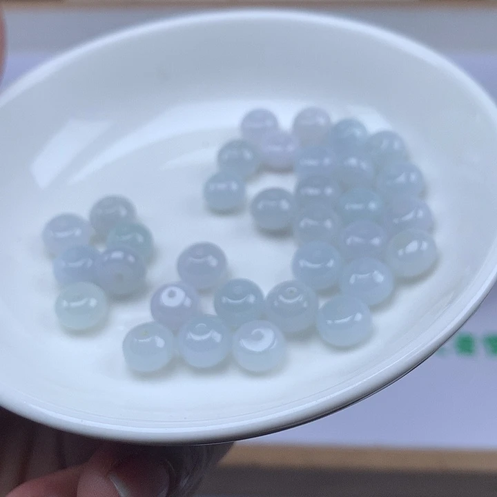 翡翠散珠翡翠卡8*5加