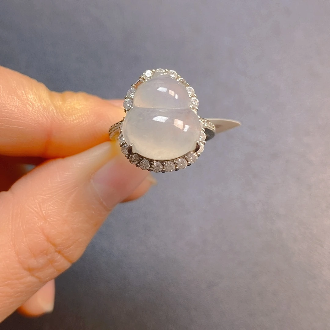 翡翠银S925镶嵌戒指