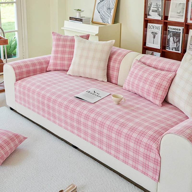 沙发垫四季通用防滑雪尼尔北欧时尚简约沙发套罩子靠背坐垫盖布巾
