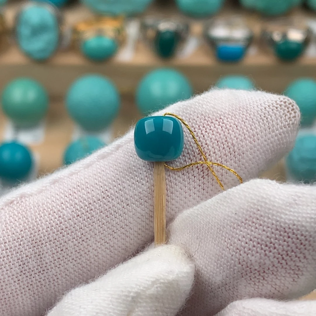 绿松石配饰未镶嵌卡7.8*7