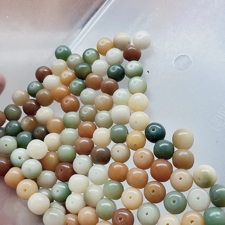 白玉菩提吊坠瑕疵10多宝胖苹果132颗