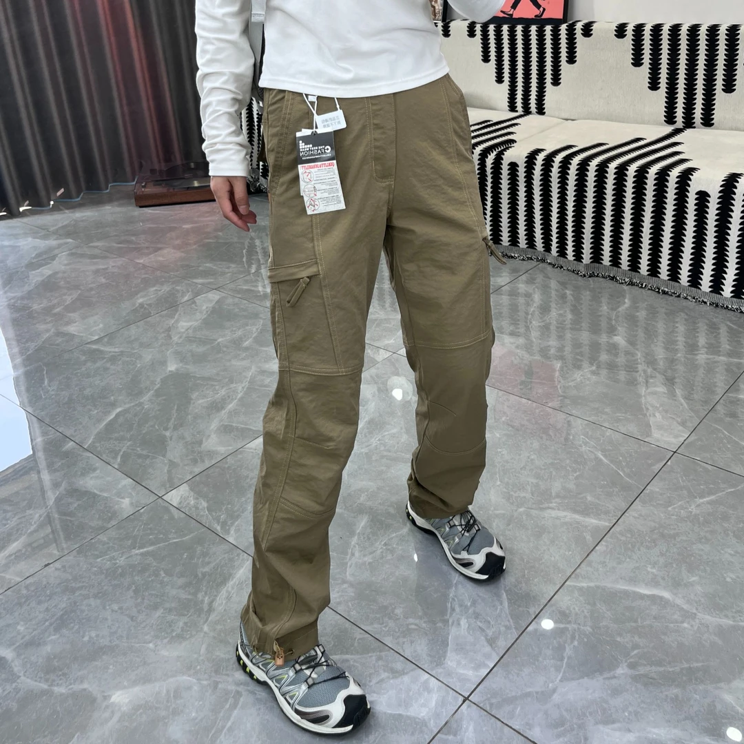 春夏新款 户外休闲工装裤 速干透气防水 直筒裤 裤脚带抽绳