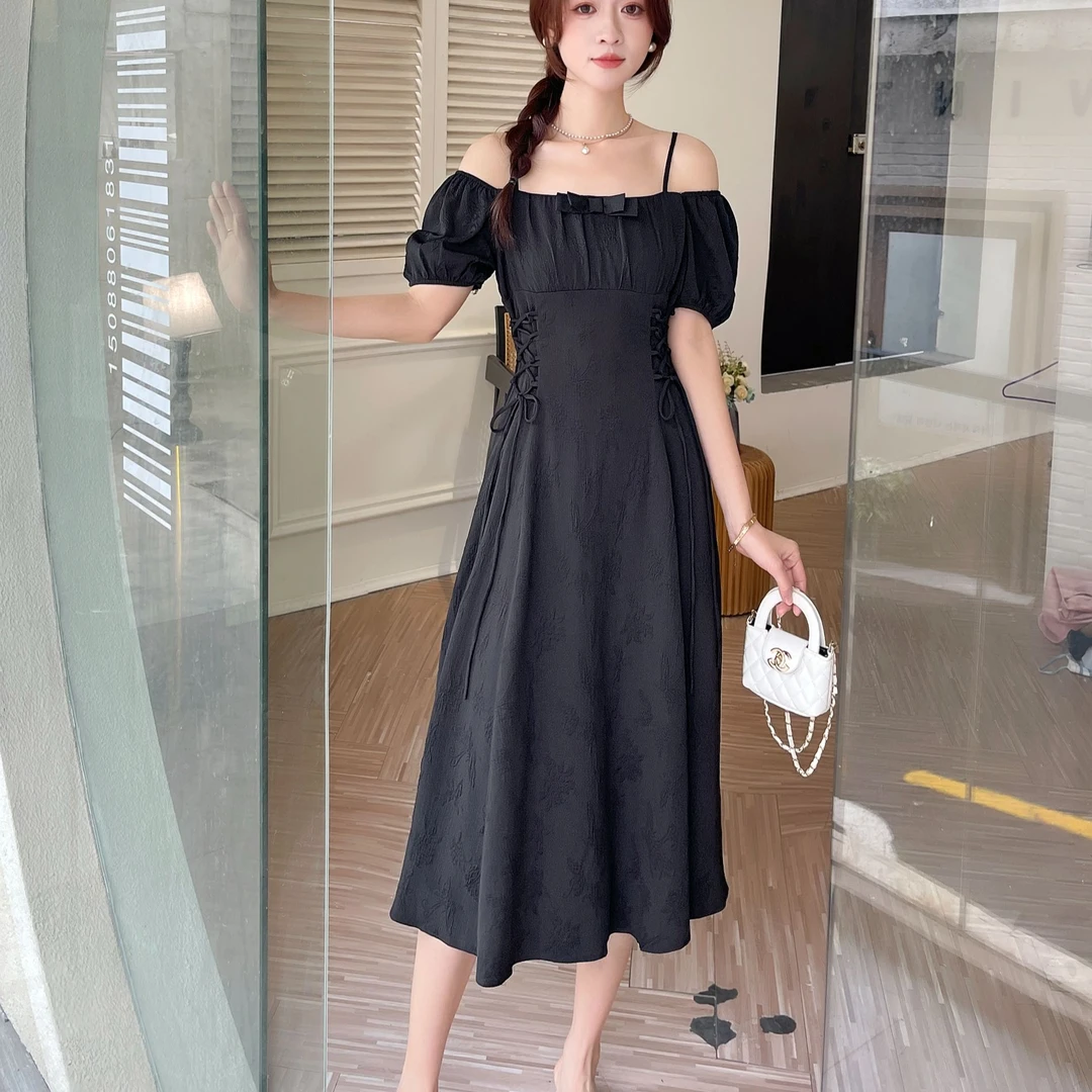 长裙短袖夏季青春大学生连衣裙时尚连衣裙气质脏脏风