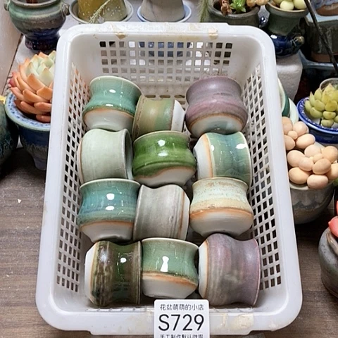 紫砂花盆729微瑕品咯口径4到4.5左右