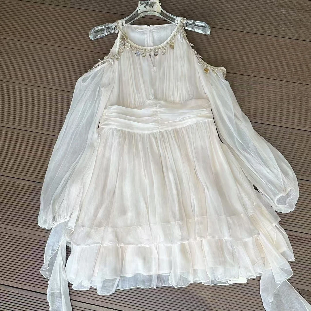 【2025-禾枫表弟】重磅100桑蚕丝连衣裙59094-3