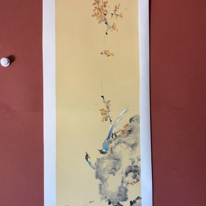 国画听兰老师花鸟