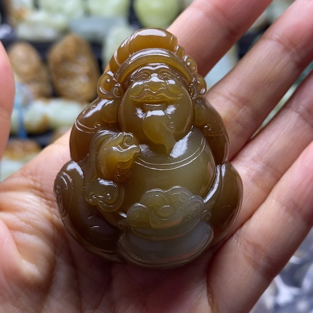 吊坠(不含链)未镶嵌和田玉（糖玉）
