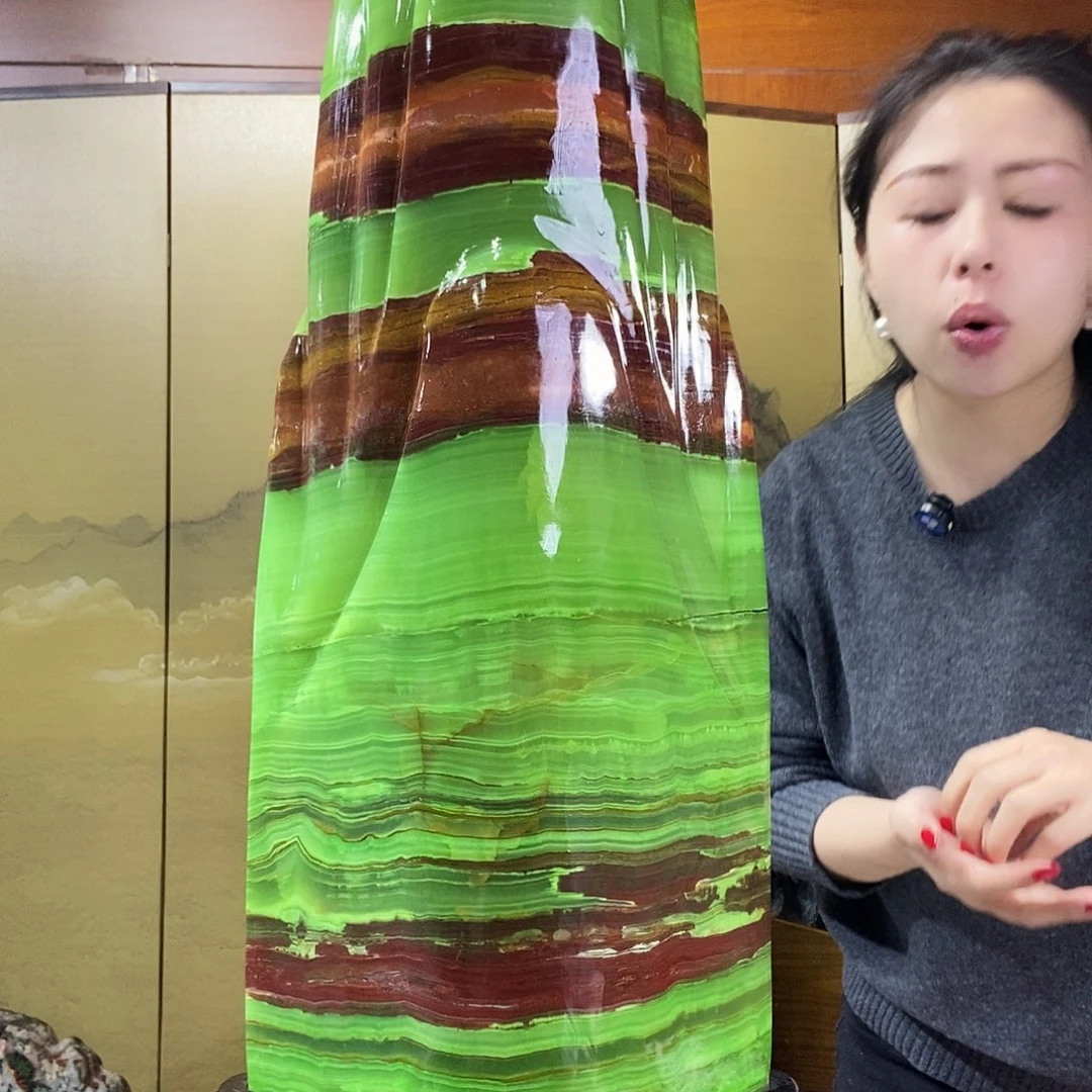 石材山水画作品摆件