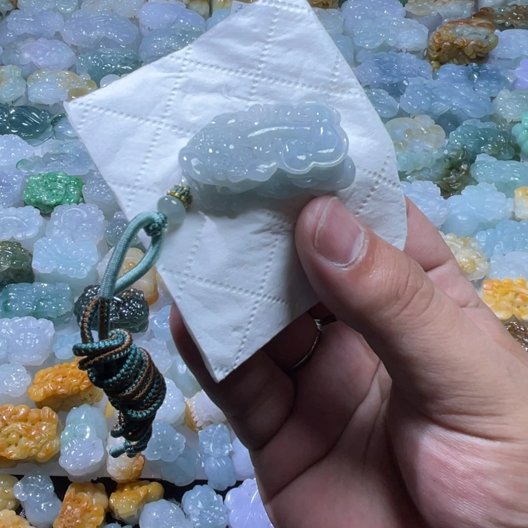 翡翠未镶嵌颈饰天然