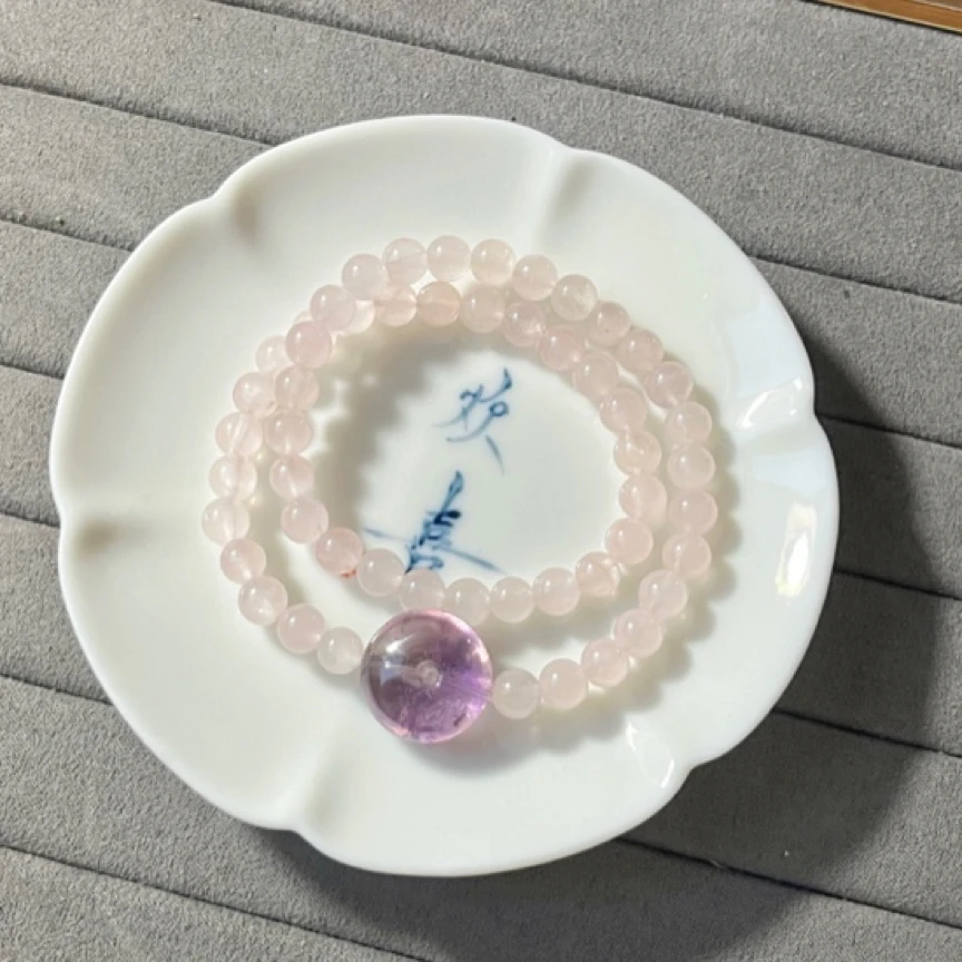 【平安如意】天然西柚马粉小肥扣手串