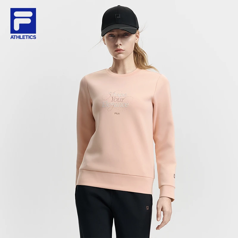 斐乐官方女子套头卫衣2025春新款健身运动简约基础针织上衣