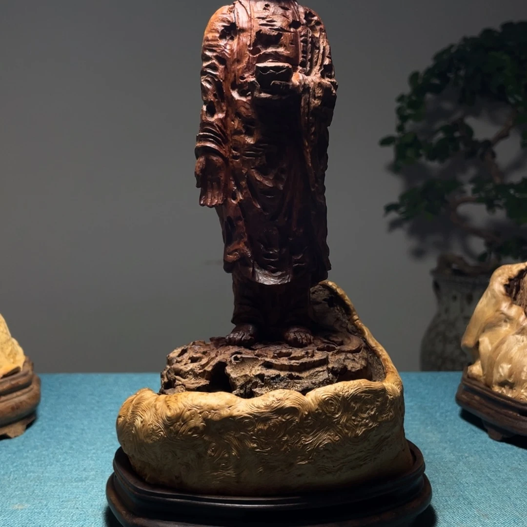 荔枝木小*杨摆件工艺品摆件