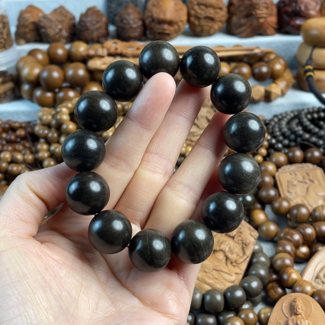 木老山檀香1.8阴沉手串