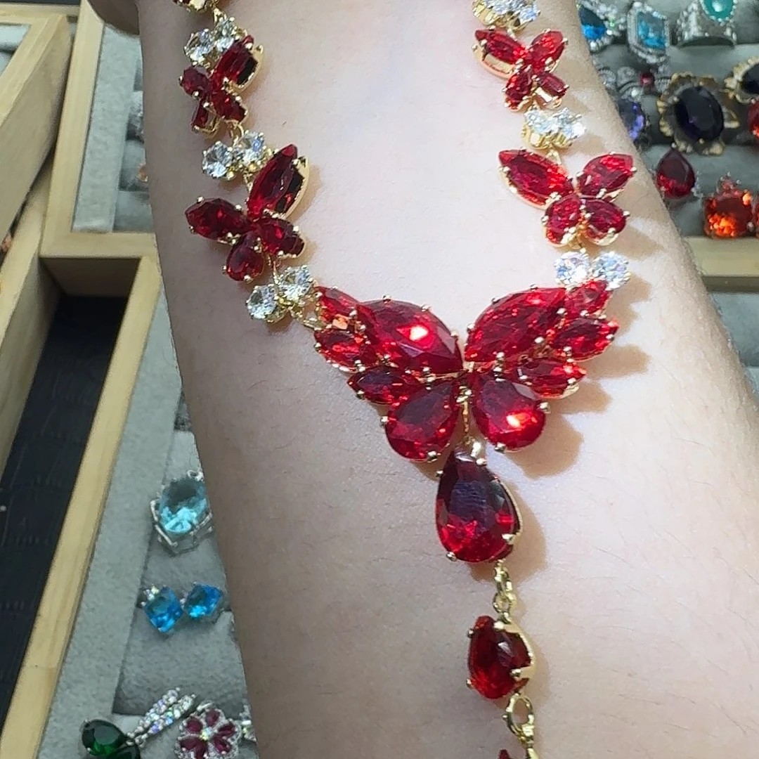 托帕石戒指银S925镶嵌