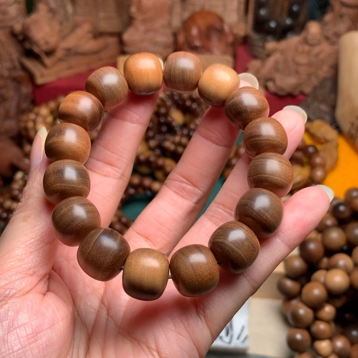 檀香木手串/手链老山檀1314横纹奶香1