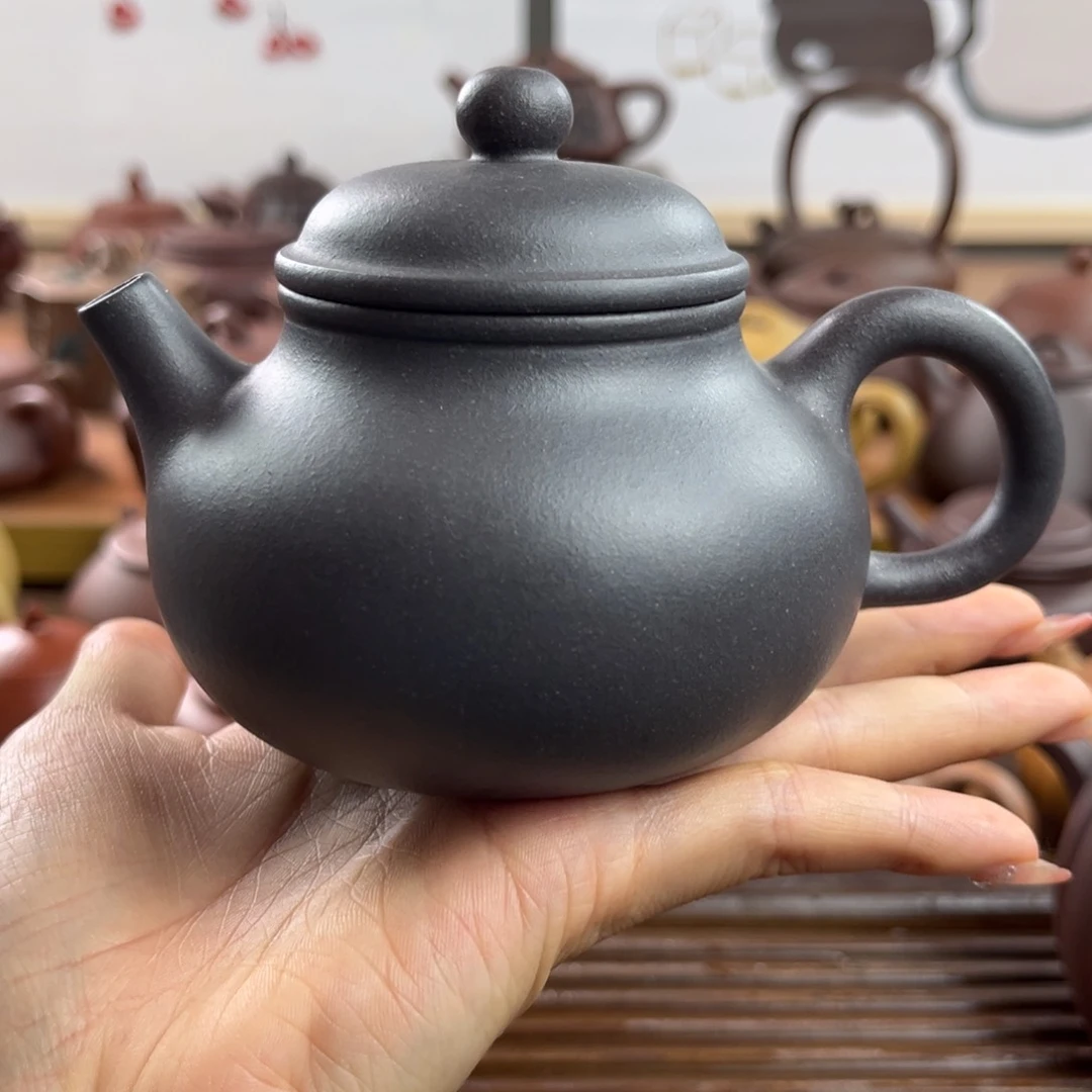 茶壶紫砂青灰段泥半手230c