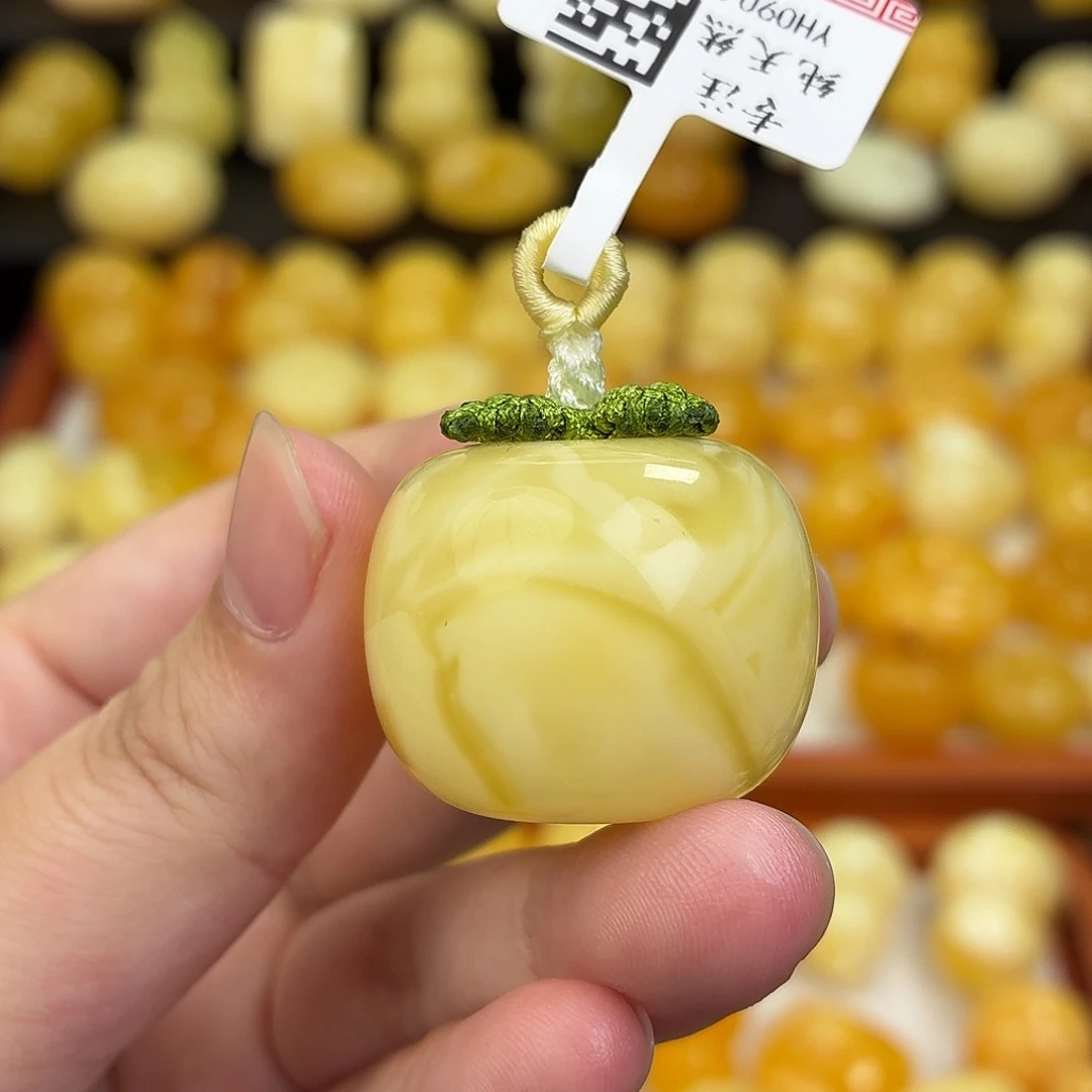 蜜蜡未镶嵌毛衣链蜜蜡