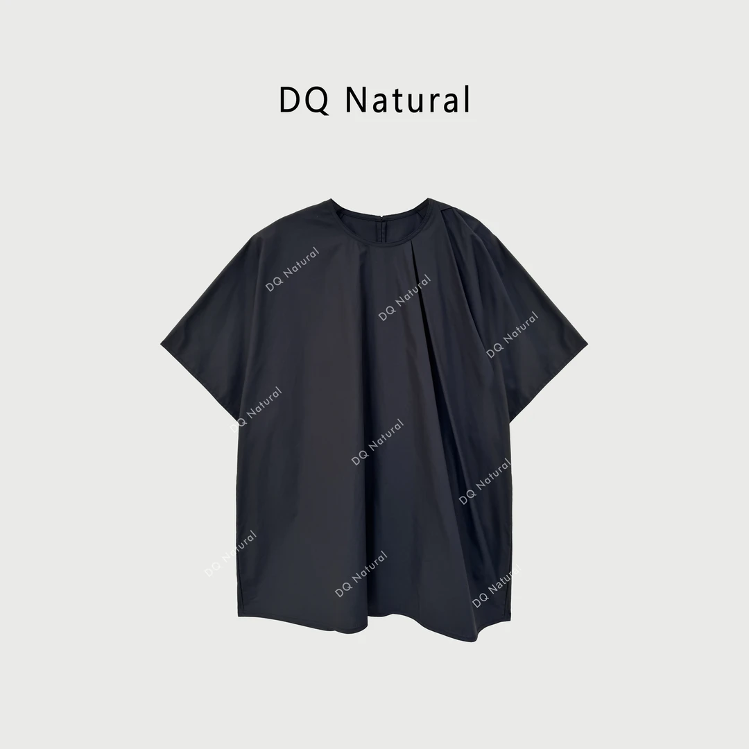 “清货特惠，NO退NO换”【DQ Natural】立体剪裁苔原褶皱T恤 772979