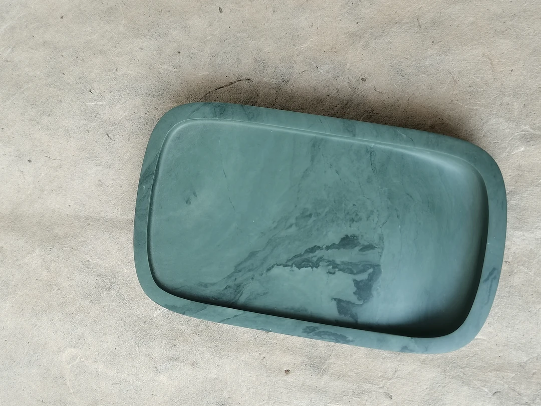 水泉老坑，雲纹素砚