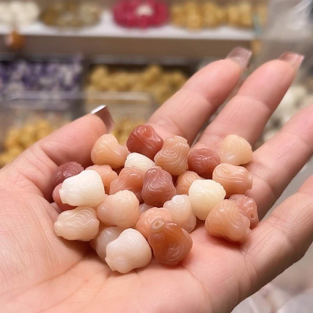 手串菩提根/象牙果卡13粉色白菜23颗