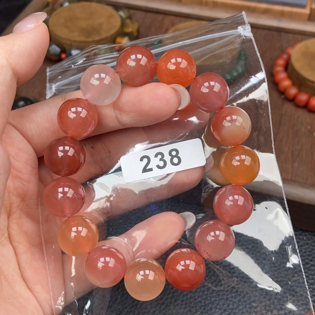 南红玛瑙未镶嵌手链