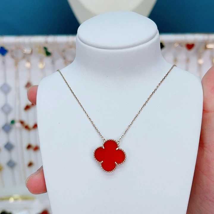 玛瑙/玉髓项链18K金镶嵌