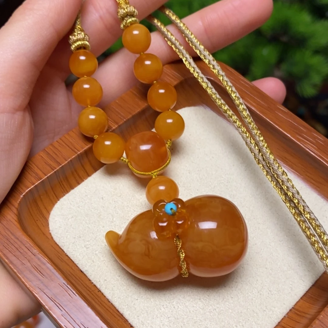 【闪购商品】蜜蜡颈饰未镶嵌项链