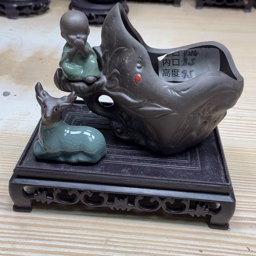 瓷片陶瓷花盆陶瓷艺术