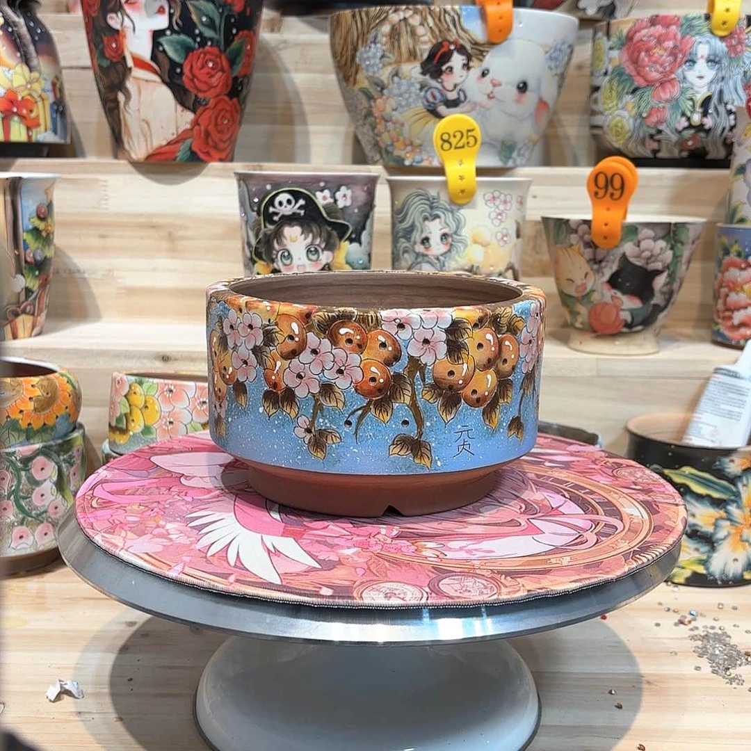 紫砂花盆*️****手工花盆默认微瑕