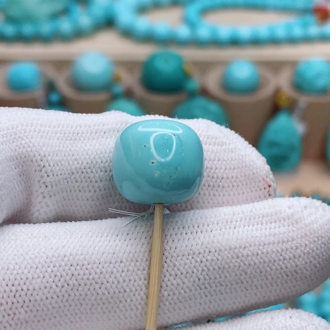 绿松石未镶嵌珠宝奇石14mm