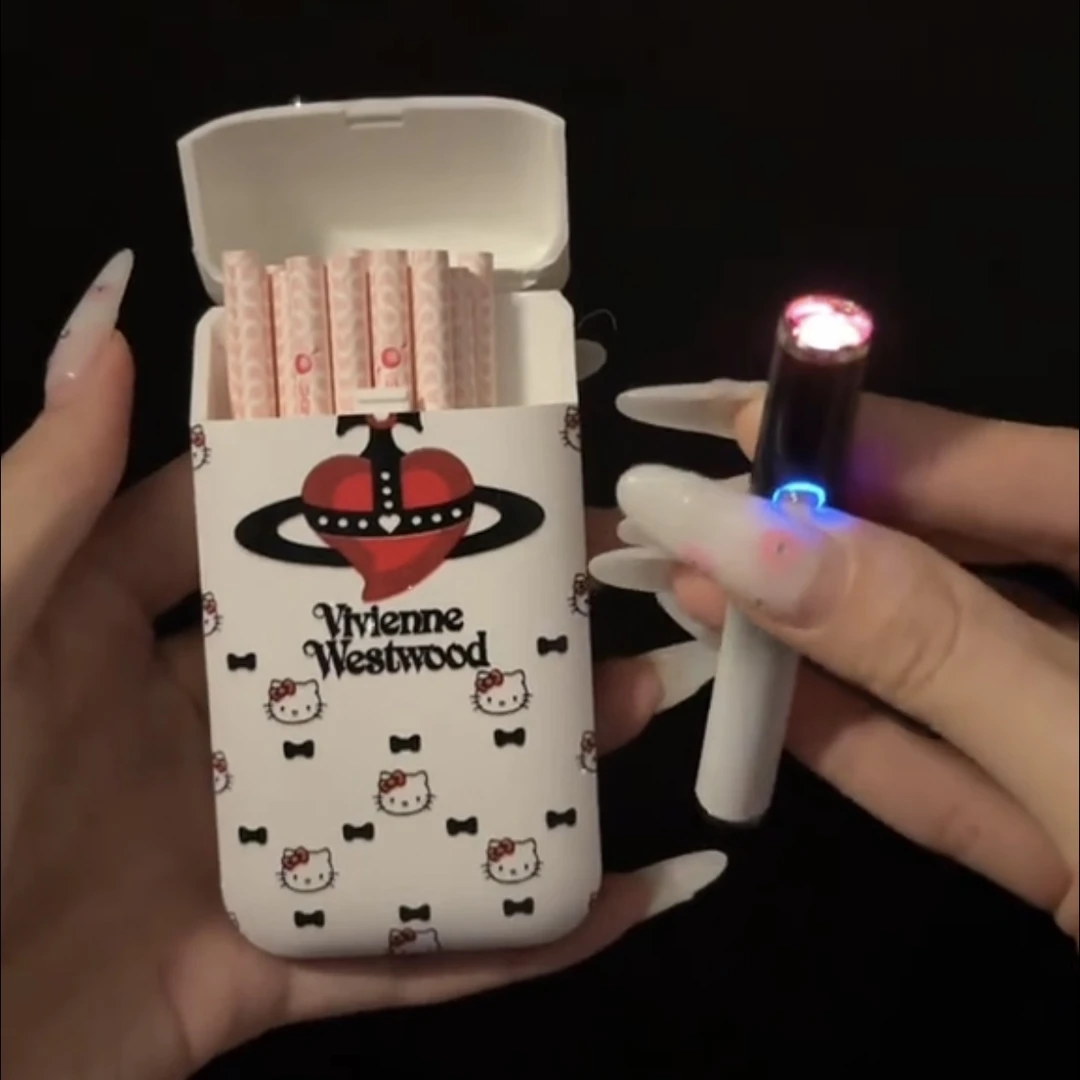 精致浪漫卡通可爱小众高级HelloKitty打火机烟盒送闺蜜送女友