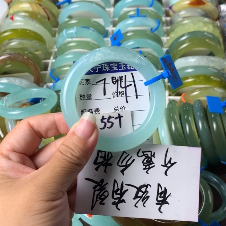 蛇纹石玉未镶嵌手镯79941