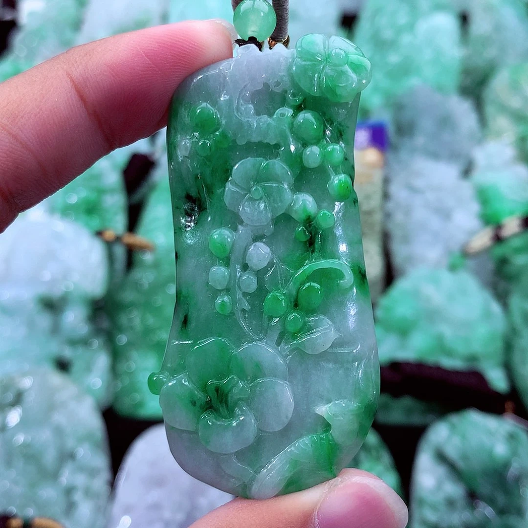 翡翠未镶嵌吊坠(不含链)