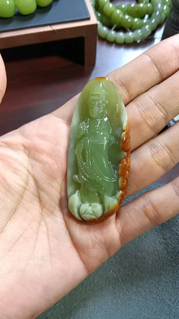 河磨玉精品挂件，