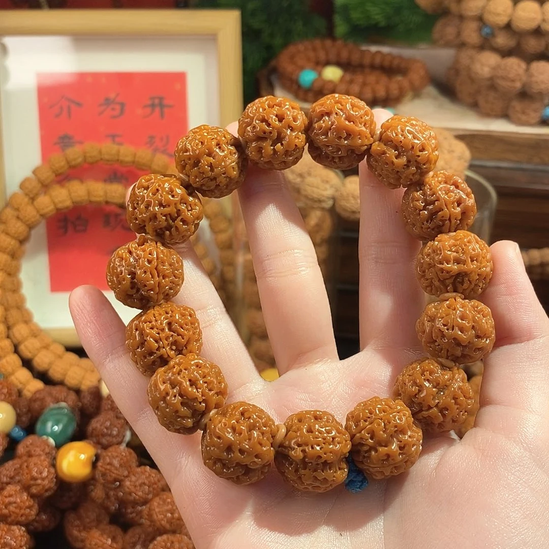 金刚菩提手串嘿*205半玉化