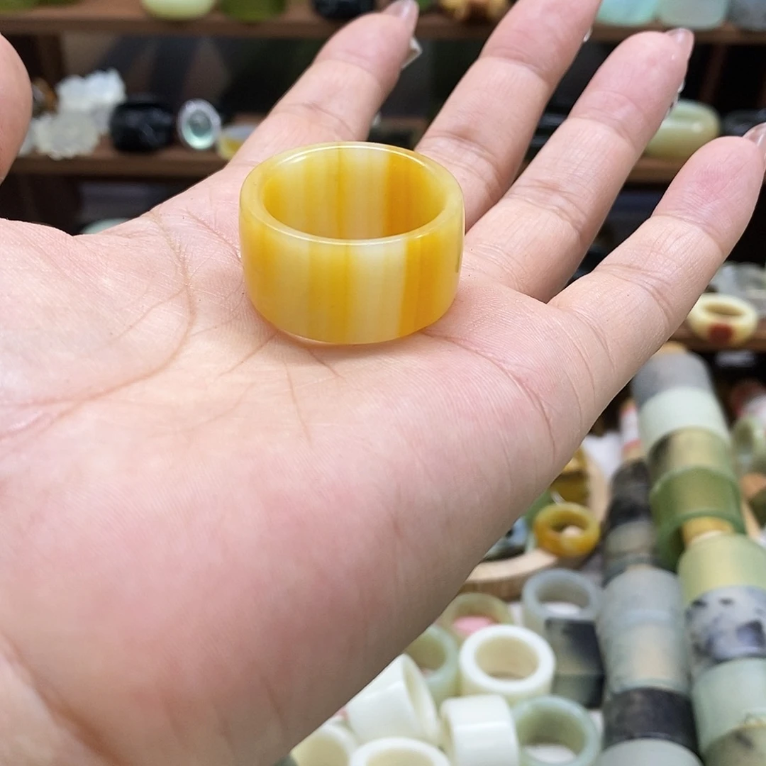 岫玉戒指未镶嵌芷*琛