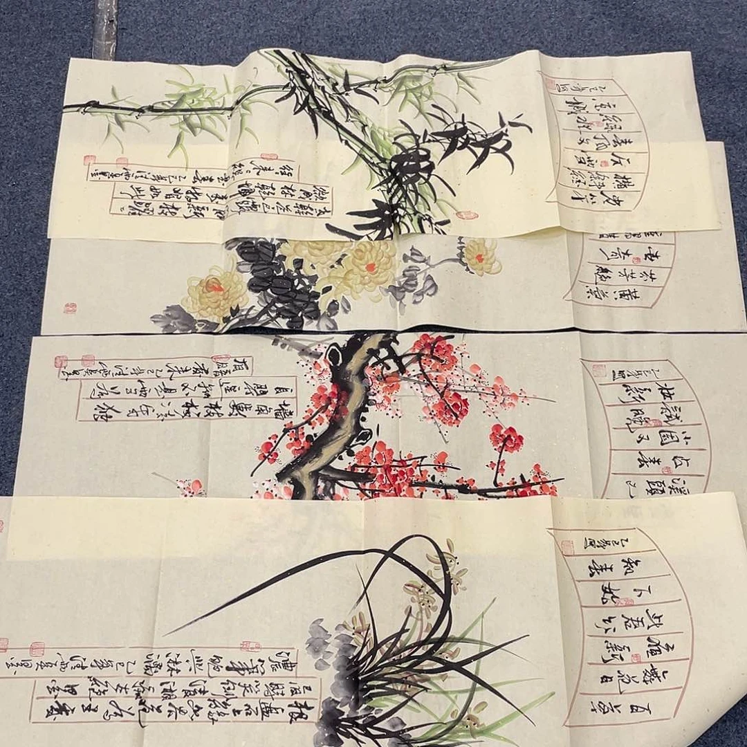 国画纯手绘字画宣纸