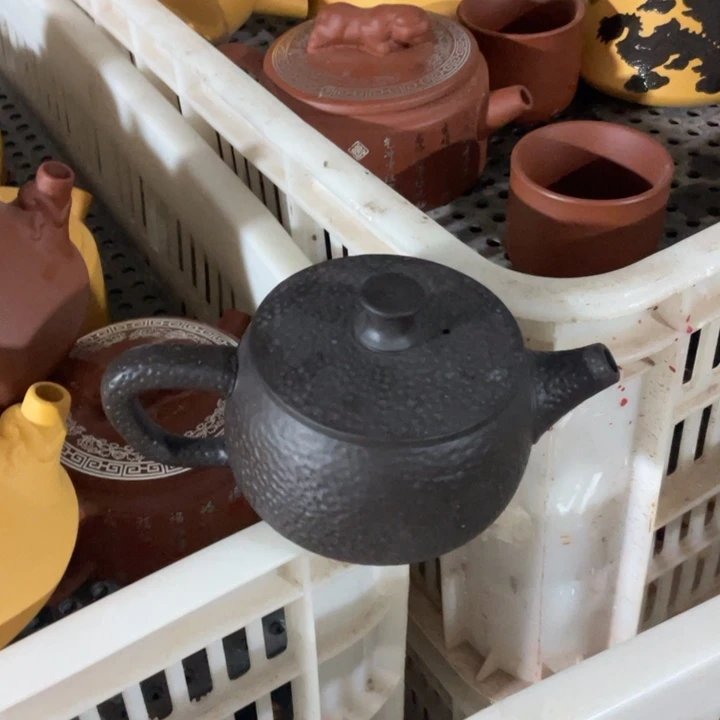 紫砂茶壶茶壶黑色1
