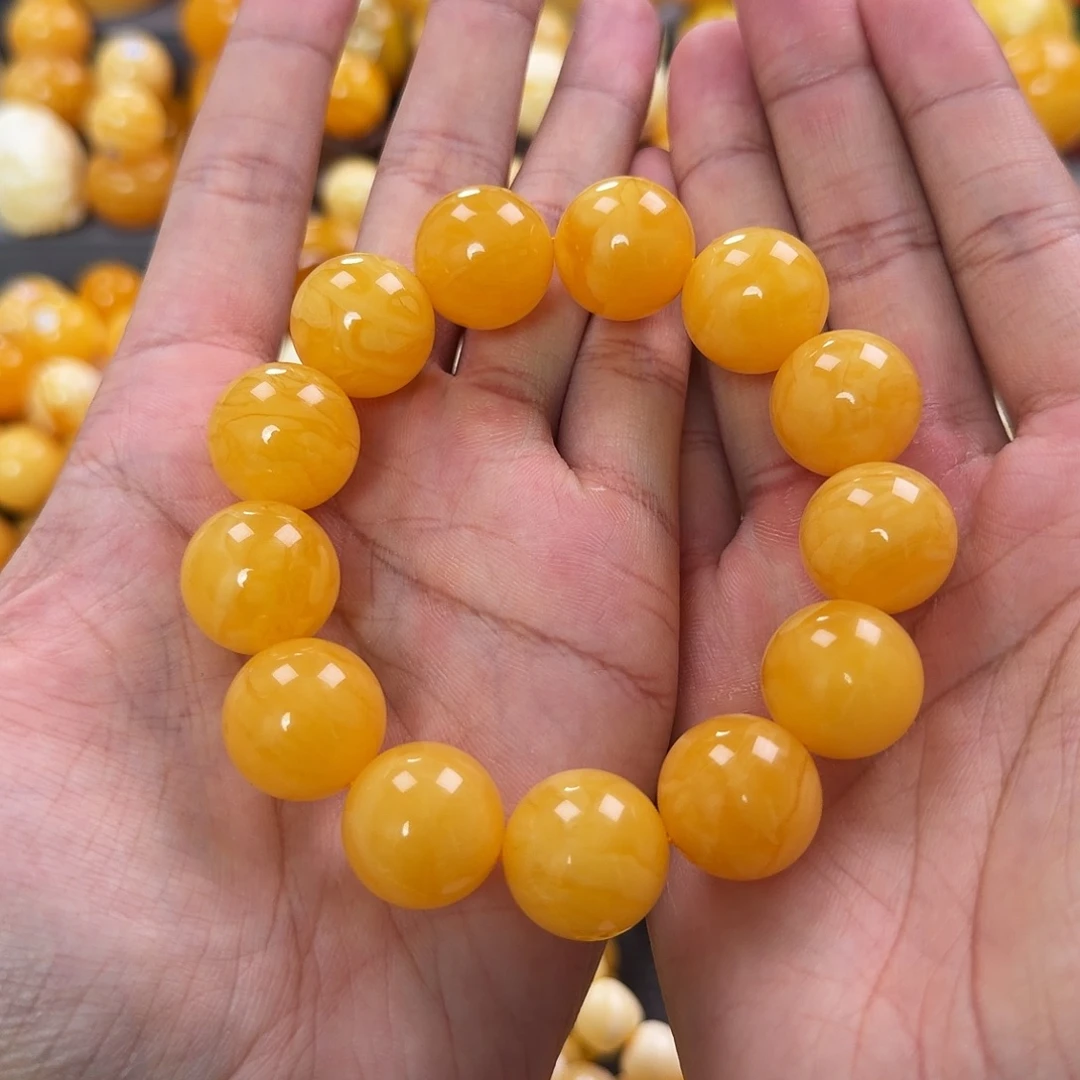 琥珀未镶嵌珠宝奇石18mm