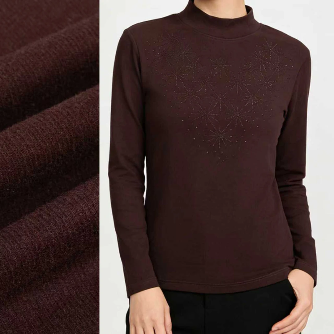 【加厚双面磨毛德绒】-高端柔软慵懒圆领内搭打底衫33389.Q