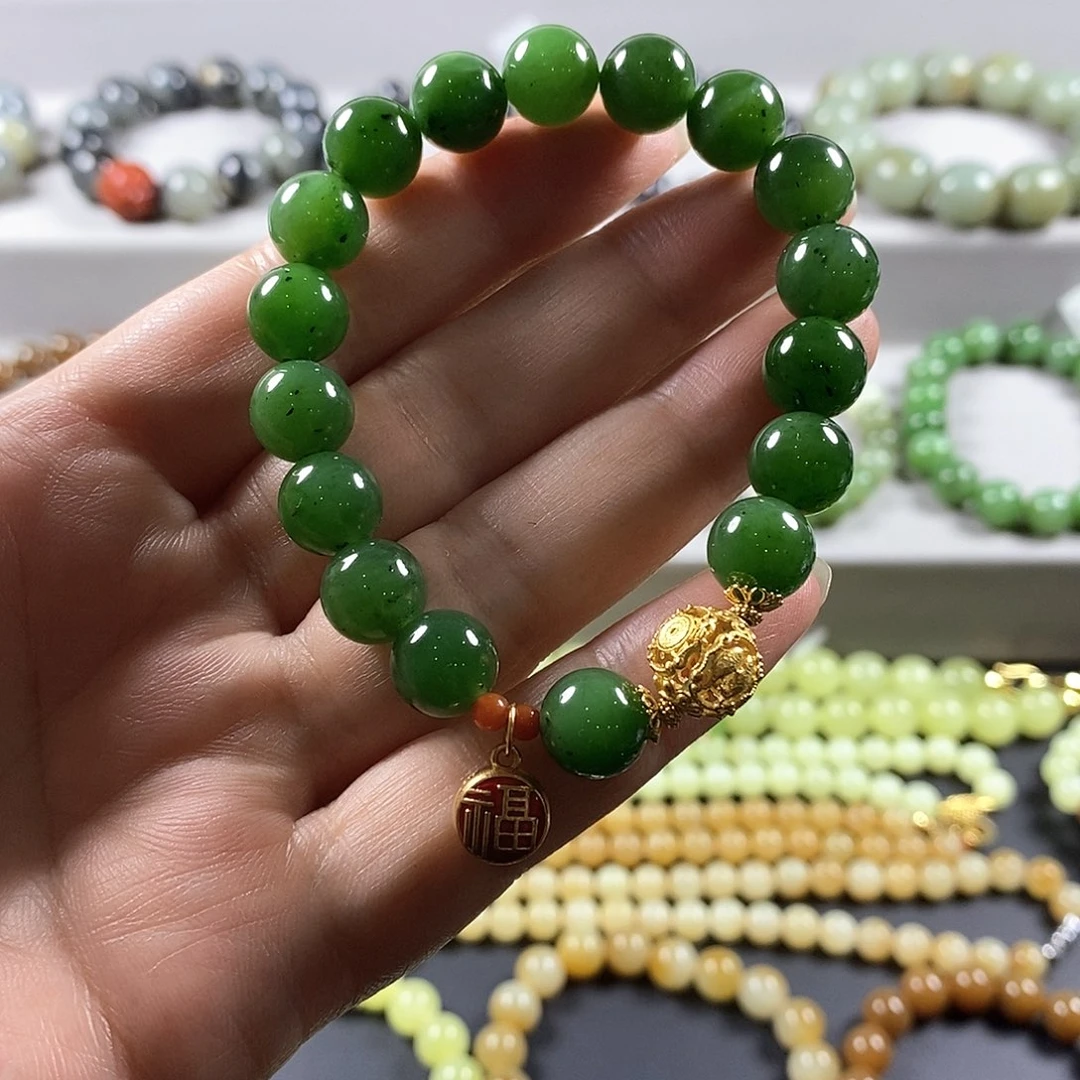 和田玉未镶嵌手链