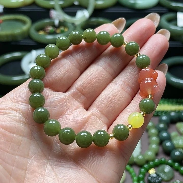 和田玉未镶嵌手链