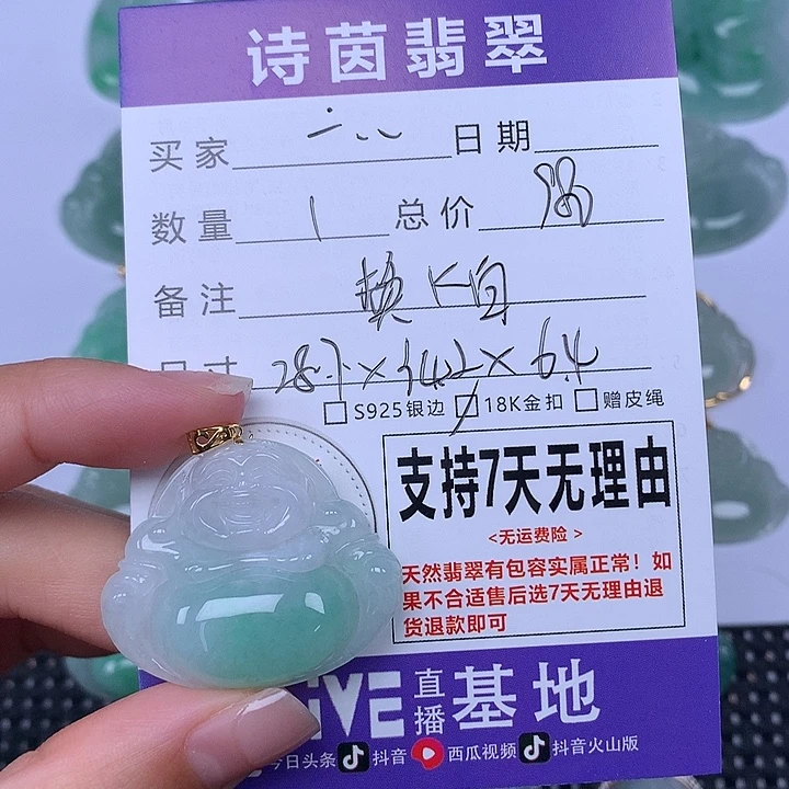 一***宝翡翠未镶嵌颈饰天然翡翠