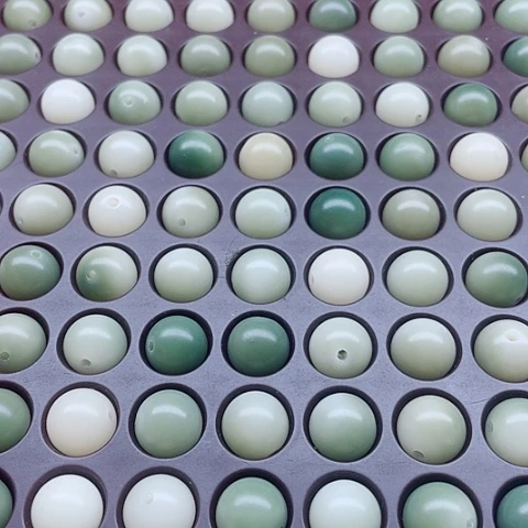 白玉菩提吊坠11薄荷绿圆100颗