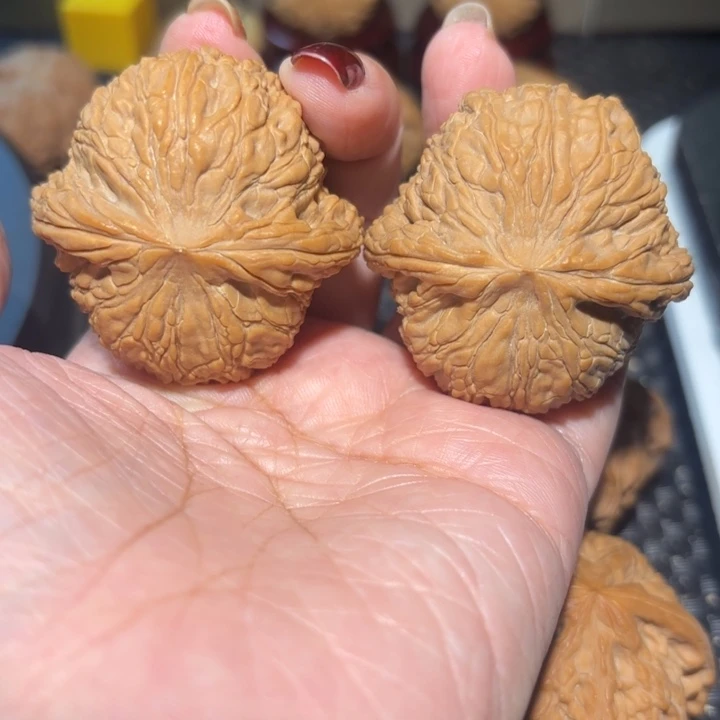 文玩核桃把件43泥鳅背