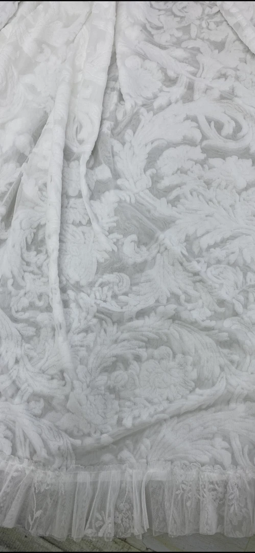 009款5D浮雕革绒两米单一片成品纱（不送挂钩）1.7高V