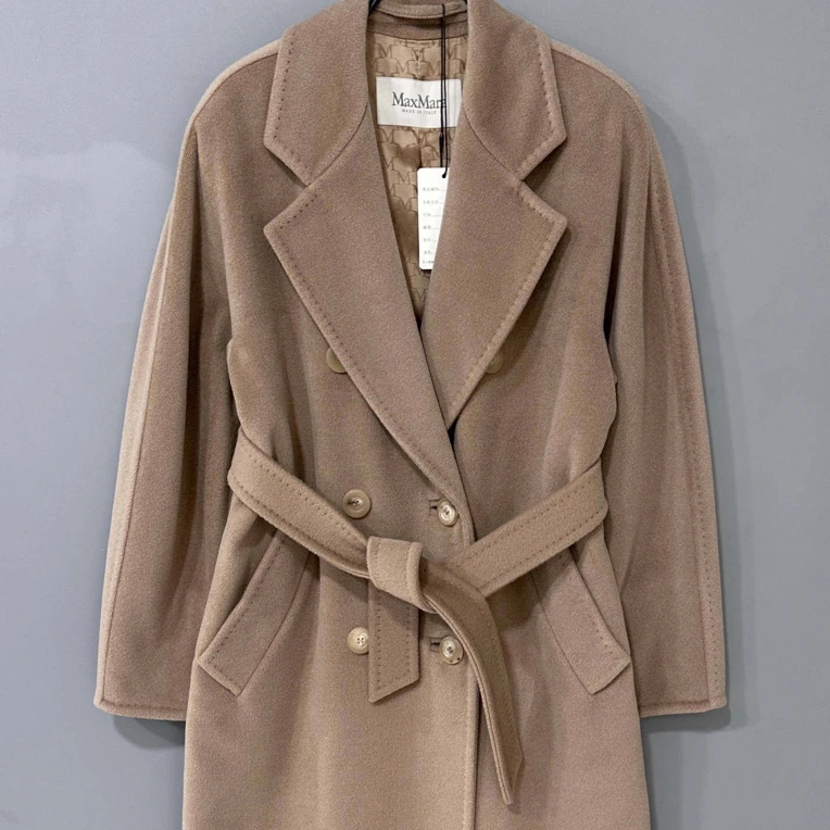 99新 MaxMara 驼色101801大衣 MaxMara/34码/27282