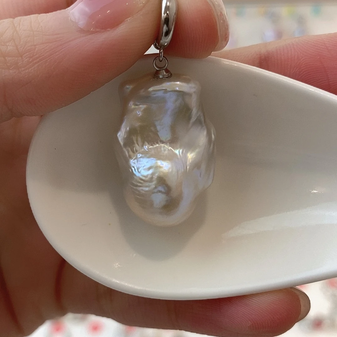 淡水珍珠颈饰银S925镶嵌燕*